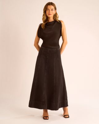 Denim Maxi Skirt