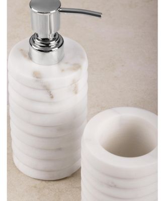 Raavi Marble Lotion Dispenser & Tumbler Set