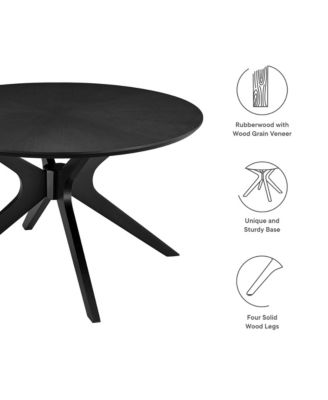  Crossroads Round Wood Coffee Table