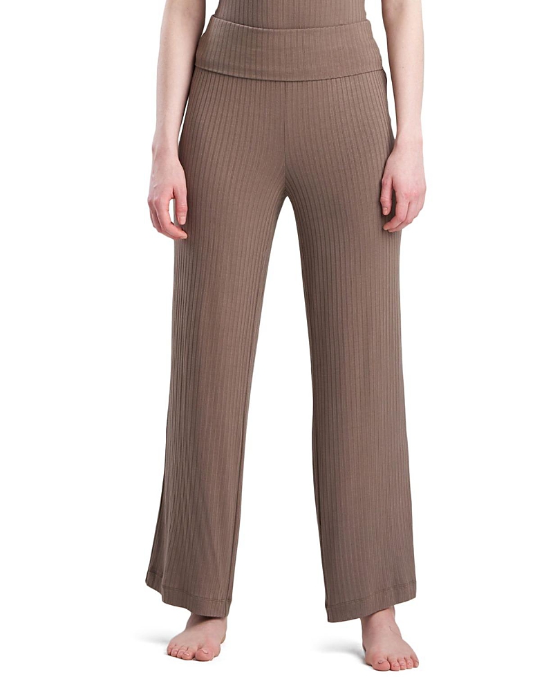 Natori Edit Skye - Rib Ease Pants In Brown