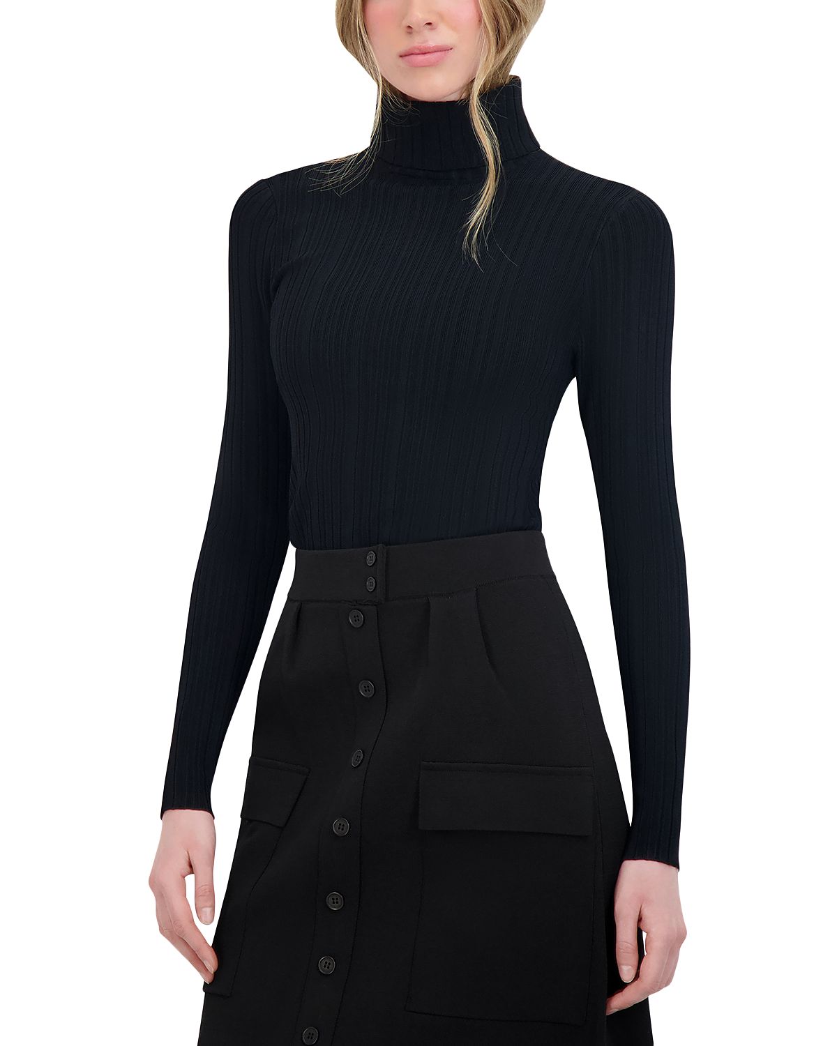 Point Turtleneck Top