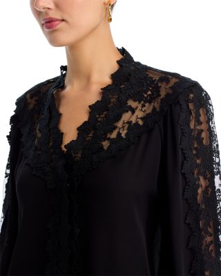 Miguel Lace Inset Blouse