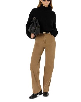 Clea High Rise Straight Jeans in Camel