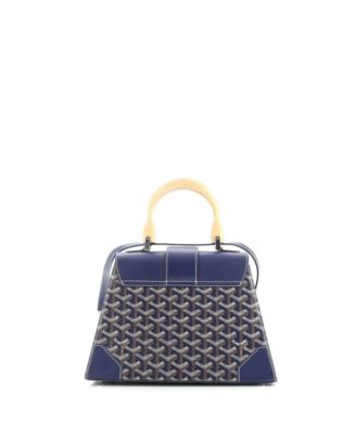 PM Saigon Top Handle Bag Coated Canvas with Leather