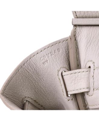 Birkin 30 Handbag Light Clemence with Palladium Hardware