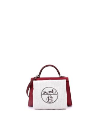 Kelly 20 Handbag Tricolor Epsom with Palladium Hardware