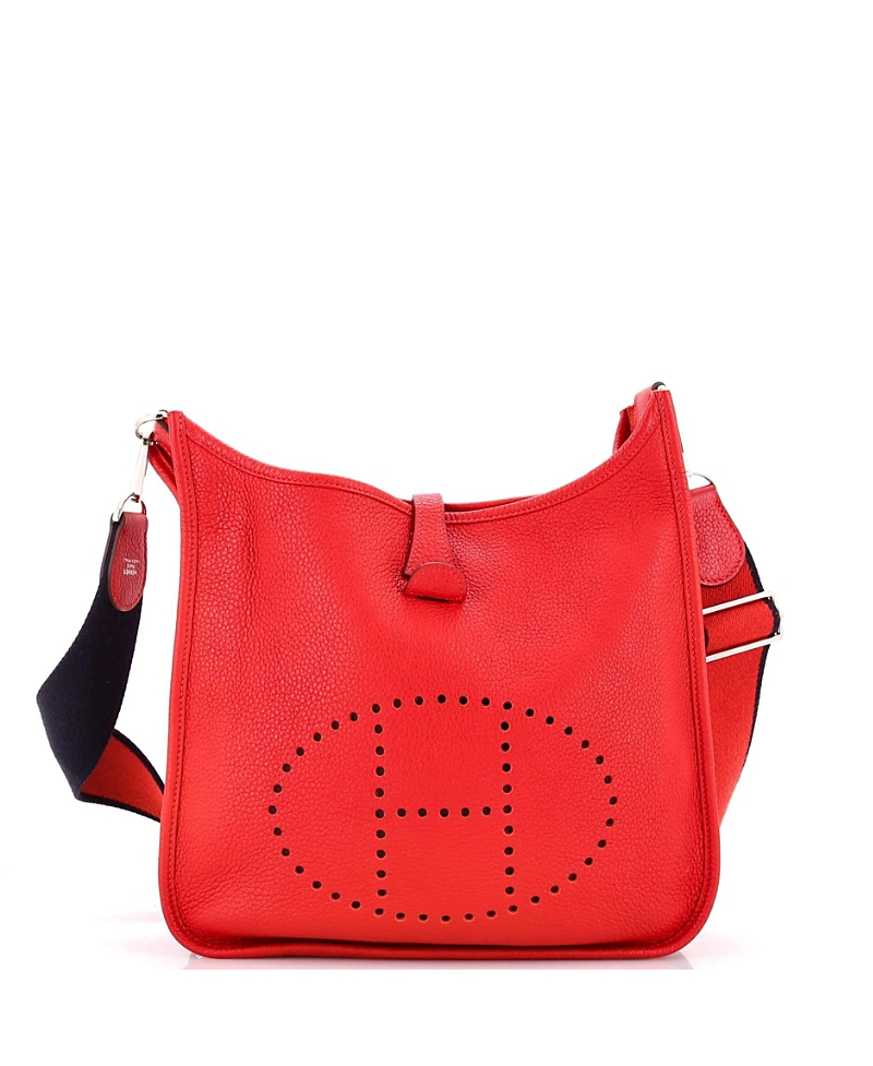 Pre-owned Pre-owned Hermes Hermes Pm Evelyne Bag Gen Iii Clemence In Red