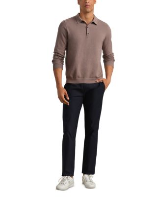 Regular Fit Long Sleeve Sweater Polo