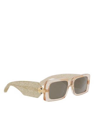 Serpenti Forever Rectangle Sunglasses, 53mm