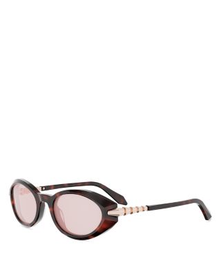 Serpenti Viper Oval Sunglasses, 51mm
