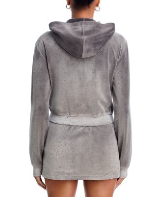 Embellished Hoodie & Mid Rise Mini Skort