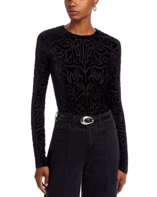 Julie Burnout Velvet Top