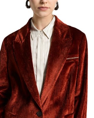 Velour Blazer