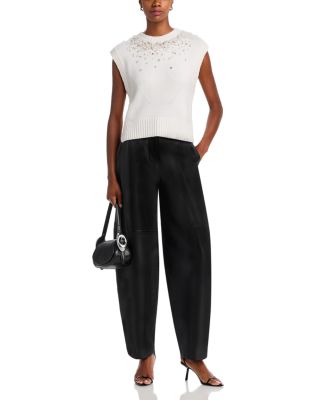 Candra Wool-Blend Round Neck Sweater Vest 