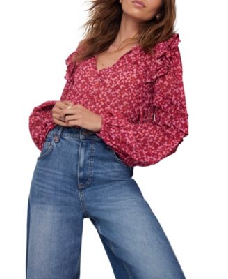Women's Floral Pattern Blouse