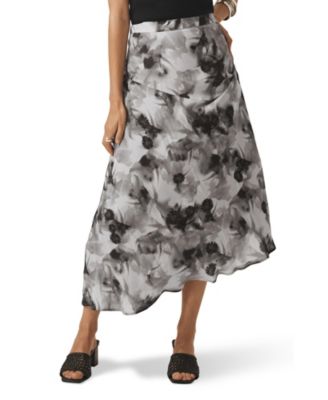 Women's Floral Print Midi Skirt