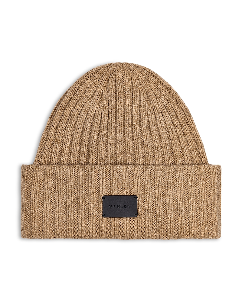 Varley Elva Chunky Rib Beanie In Brown