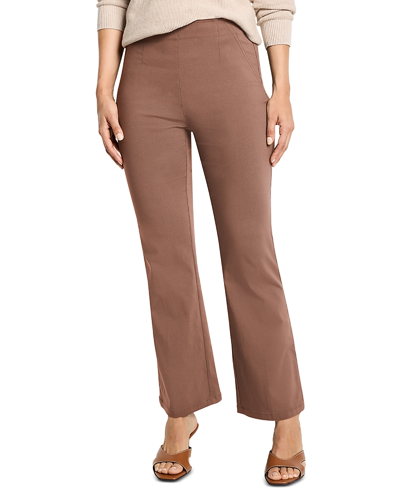 Nic + Zoe Nic+zoe Wonderstretch Bootcut Pants In Brown