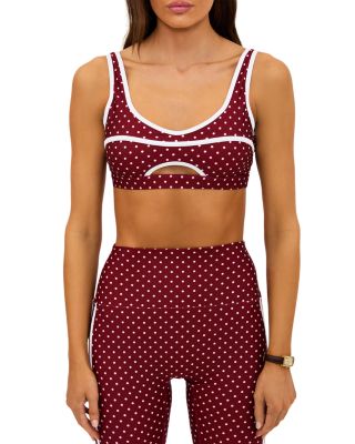 Moxie Dot Print Top  