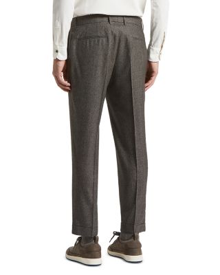 Curtain Style Wool Trousers