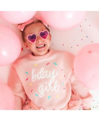Girl's Birthday Girl Sprinkle Knit Sweater - Little Kid, Big Kid