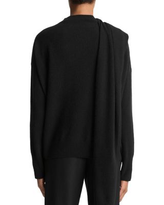 Wool & Cashmere Draped Sweater