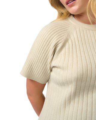 Plus Sera Ribbed Knit Top