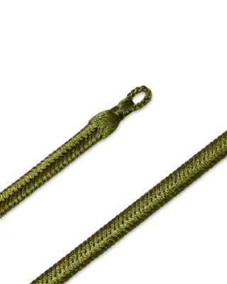 Large Khaki Woven Cord Bracelet