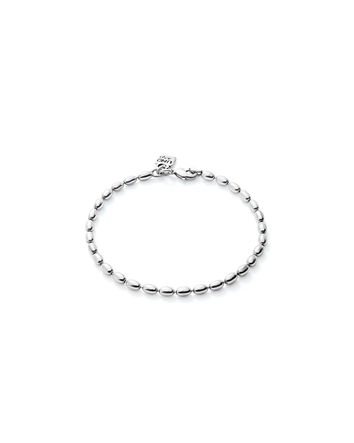 UNOde50 Sterling Silver-Plated Charm Bracelet with Oval Links