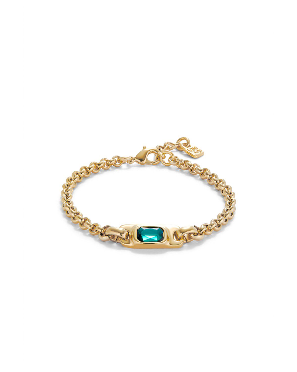 UNOde50 Turquoise Crystal Link Bracelet