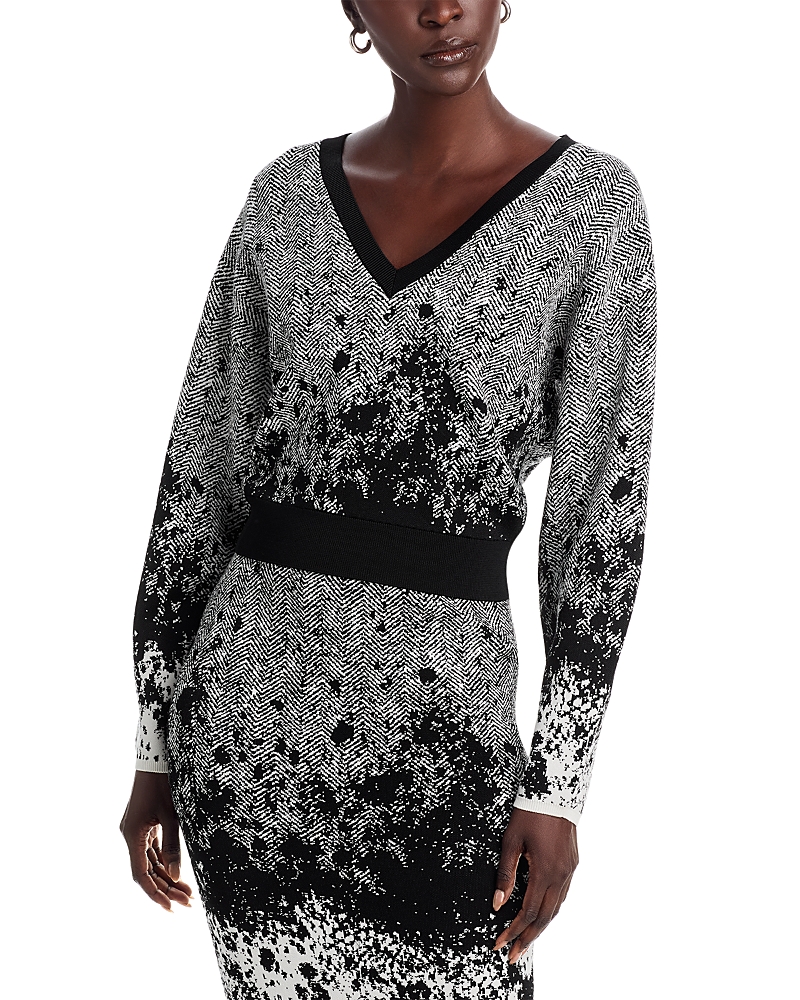 Hugo Boss Forandina Cropped Sweater In Gray