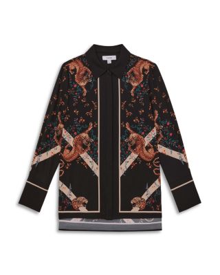 x ALICE CANALE Hila Scarf Placed Tiger Shirt - Exclusive