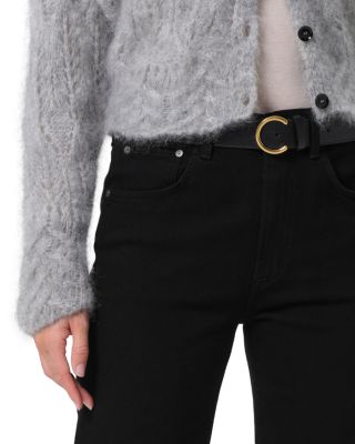 Delfina High Rise Wide Leg Jeans in Starless