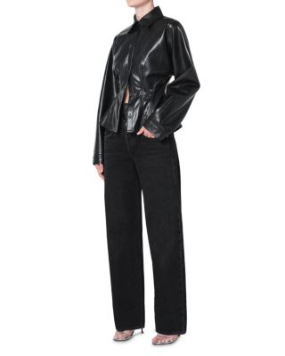 Devon Faux Leather Shirt