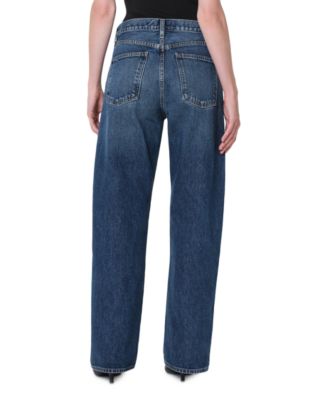 Arc High Rise Loose Wide Leg Jeans in Short Wave
