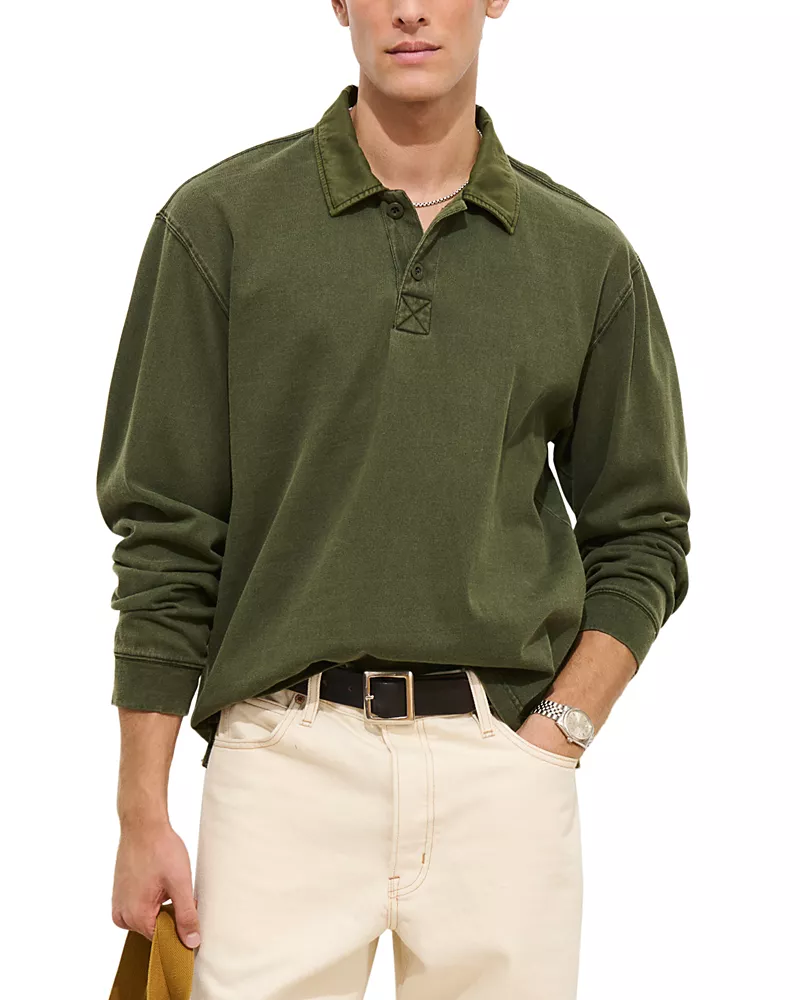 Alex Mill Garment Dyed Rugby Shirt