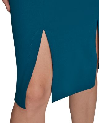 Belted Midi Sheath Dress
