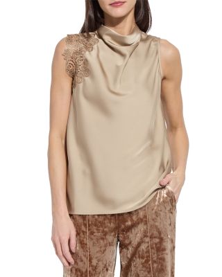 Teresa Guipure Lace Trim Top