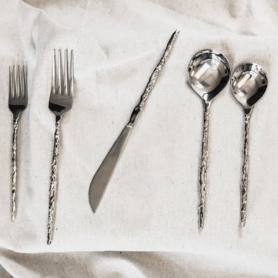 Sand Drip Five Piece Flatware Set