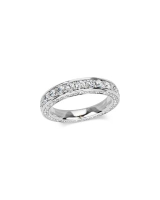 Diamond Three Side Eternity Band in 14K White Gold, 2.0 tcw