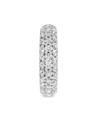 Diamond Pav&eacute; Eternity Band in 14K White Gold, 3.0 tcw