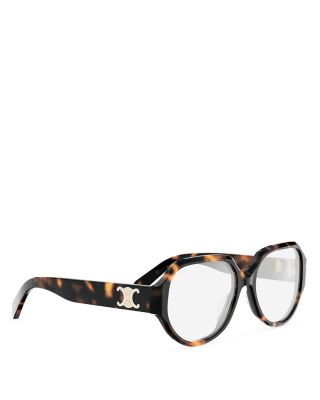 Triomphe Geometric Eyeglasses, 55mm
