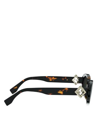 FF Diamonds Oval Sunglasses, 53mm