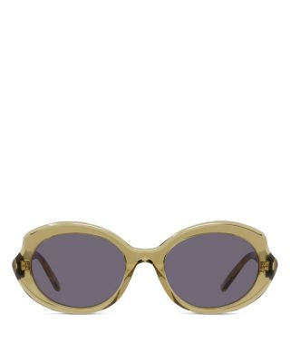 Slim Geometric Sunglasses, 54mm