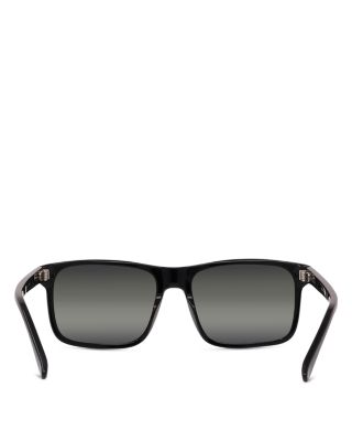 Belvedere 01 Rectangle Sunglasses, 57mm