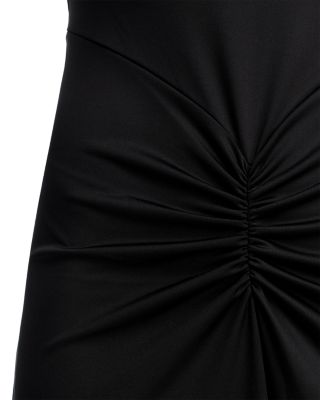 Gathered Waist Midi T-Shirt Dress