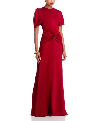 Gathered Floor Length Gown