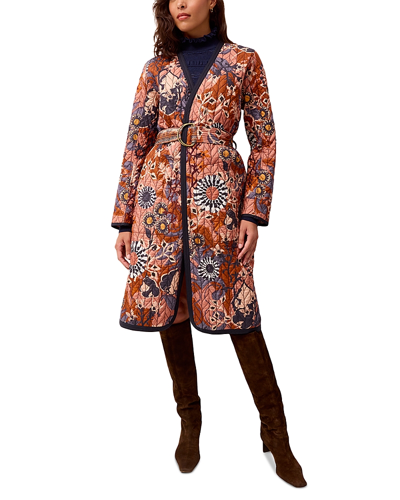 Marie Oliver Lee Quilted Reversible Coat In Multi