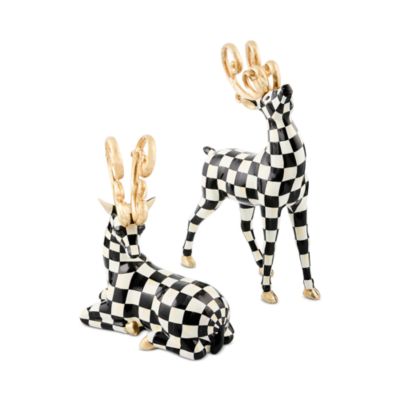 Courtly Noel Resting Deer Figurine