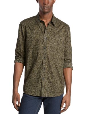 Paisley Relaxed Fit Button Down Shirt 